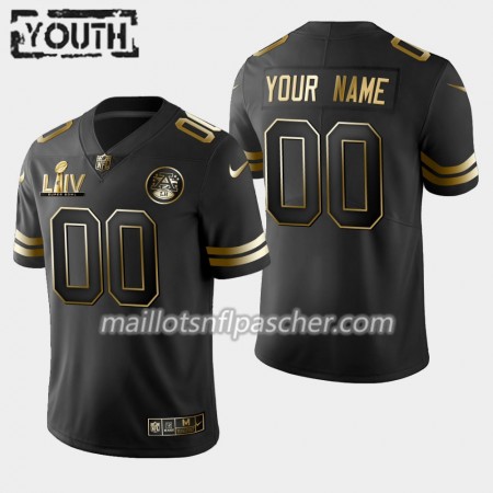 Maillot Kansas City Chiefs Custom Nike Noir Golden Edition - Enfant